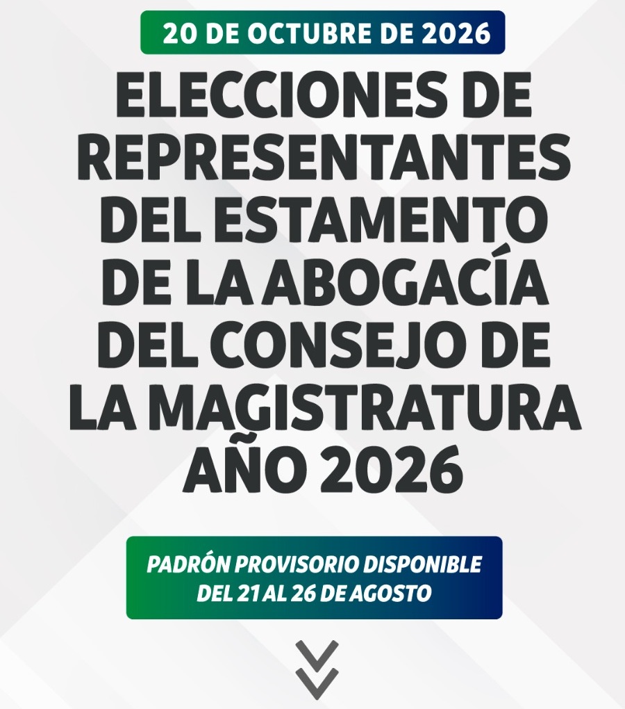 Padrón Provisorio - Elecciones Consejo de la Magistratura 2026